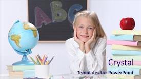  Presentation with cow cute - Audience pleasing slide deck consisting of apple maps - portrait of cute schoolgirl backdrop and a  colored foreground