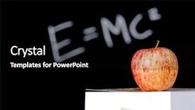  Presentation with teachers apple - Amazing slide set having a stack of book backdrop and a black colored foreground