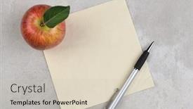  Presentation with doodle - Colorful slide set enhanced with apple-pen-and-napkin backdrop and a soft green colored foreground