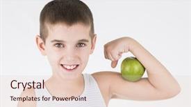  Presentation with healty - Slide deck having apple per day and healty background and a lemonade colored foreground