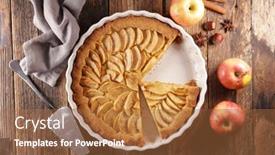  Presentation with spices - Presentation theme enhanced with apple-pie-and-spices background and a red colored foreground