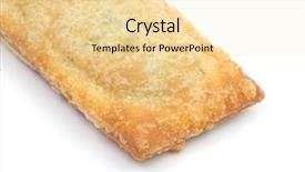  Presentation with container fast food packaging - Theme with apple pie fast food isolated background and a blonde colored foreground