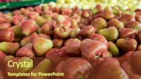  Presentation with wax - Cool new slide deck with apple stacked on the marketplace backdrop and a  colored foreground