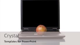  Presentation with learn - Slides enhanced with apple standing on a laptop for a better learn you must heat good food background and a light gray colored foreground
