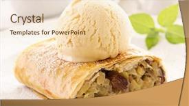  Presentation with ice cream truck - Audience pleasing slide set consisting of apple strudel with ice cream backdrop and a lemonade colored foreground