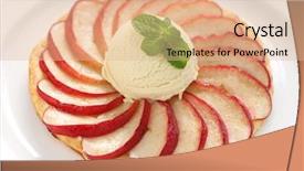  Presentation with homemade pastry apple pie pies - Audience pleasing slide set consisting of apple tart flat apple pie backdrop and a lemonade colored foreground