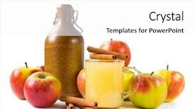  Presentation with apple wine - Beautiful PPT layouts featuring apple wine - cider isolated backdrop and a white colored foreground