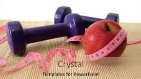  Presentation with tape - Colorful presentation enhanced with apple-with-measuring-tape backdrop and a coral colored foreground