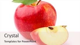  Presentation with apple - Amazing slides having apples apples - apple with slice backdrop and a lemonade colored foreground