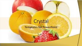 Presentation with apple computers - Cool new PPT theme with apples oranges - orange strawberry apple backdrop and a  colored foreground