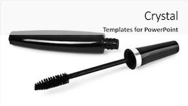  Presentation with eyelashes - Beautiful presentation theme featuring application packaging - black ink for eyelashes backdrop and a  colored foreground