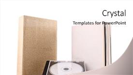  Presentation with computer software - Beautiful theme featuring application packaging - photo of computer software box backdrop and a  colored foreground