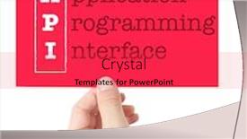  Presentation with programming - PPT theme with application-programming-interface-explained background and a red colored foreground