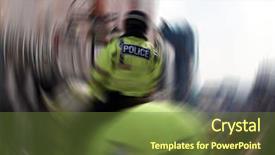  Presentation with physics spin - Cool new presentation design with applied to a uk police backdrop and a tawny brown colored foreground