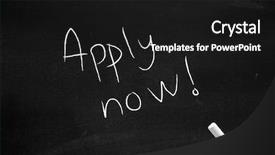  Presentation with now - Cool new presentation theme with apply now backdrop and a black colored foreground