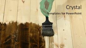  Presentation with wooden - Amazing presentation design having applying protective varnish to wooden backdrop and a  colored foreground
