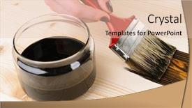  Presentation with wooden - Amazing presentation theme having applying protective varnish to wooden backdrop and a  colored foreground