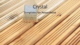  Presentation with furniture - Slide set having applying protective varnish background and a lemonade colored foreground