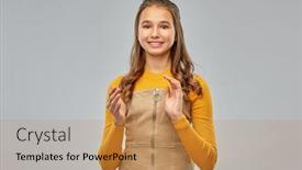  Presentation with gratitude - Amazing slide deck having appreciation-gratitude-and-acknowledgment-concept backdrop and a gold colored foreground