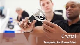  Presentation with checks - Slide set consisting of apprentice checks component quality background and a tawny brown colored foreground