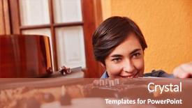  Presentation with controls - Audience pleasing presentation theme consisting of apprentice controls quality of new backdrop and a coral colored foreground