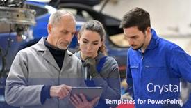  Presentation with apprentice - Slide deck consisting of apprentice-with-instructor-using-tablet background and a ocean colored foreground