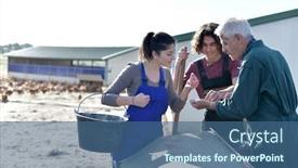  Presentation with apprentice - Presentation with apprentice-with-senior-farmer background and a ocean colored foreground