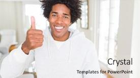  Presentation with african american mothers - Amazing presentation design having approval - african american man wearing sweatshirt backdrop and a  colored foreground