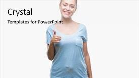  Presentation with woman praying over bible - PPT layouts having approval - young blonde woman over isolated background and a white colored foreground