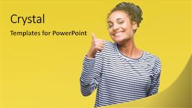  Presentation with breastfeeding and african american - Theme having approval - young braided hair african american background and a yellow colored foreground