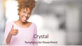  Presentation with african american presenter - Beautiful PPT layouts featuring approve - beautiful young african american woman backdrop and a  colored foreground