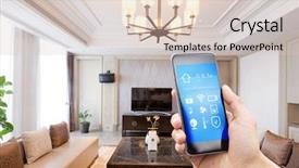  Presentation with smart home - Slides having apps on smart home background and a lemonade colored foreground