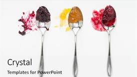  Presentation with apricot - Cool new presentation design with apricot and sour cherry jam backdrop and a white colored foreground