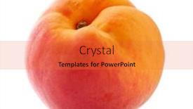  Presentation with apricot - Slides consisting of apricot-isolated-on-white-background background and a red colored foreground