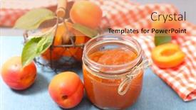  Presentation with apricot - Slide deck with apricot-jam background and a coral colored foreground