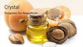  Presentation with apricot - Presentation theme having apricots - apricot kernel oil and apricot background and a lemonade colored foreground