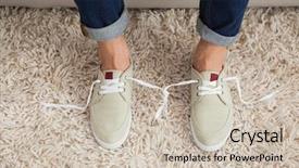  Presentation with living room - Beautiful presentation theme featuring april - casual mans shoelaces tied together backdrop and a soft green colored foreground