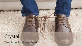  Presentation with classy - Cool new presentation theme with april - classy mans shoelaces tied together backdrop and a mint green colored foreground