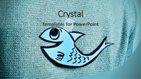  Presentation with fish - Audience pleasing PPT theme consisting of april - closeup of a young man backdrop and a light blue colored foreground
