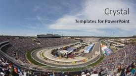  Presentation with nascar - Presentation consisting of april-02-2017-martinsville-virginia background and a light blue colored foreground
