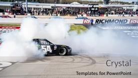  Presentation with raceway - Presentation consisting of april-02-2022-richmond-va background and a light gray colored foreground