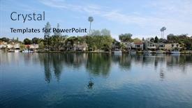  Presentation with lake front - PPT layouts enhanced with april-18-2021-lake-forest background and a light blue colored foreground