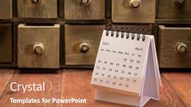  Presentation with barn wood - Presentation design consisting of april-2021-spiral-desktop-calendar background and a coral colored foreground