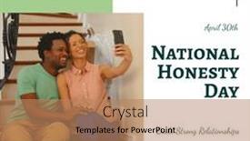  Presentation with honesty - Presentation theme featuring april-30th-national-honesty-day background and a  colored foreground