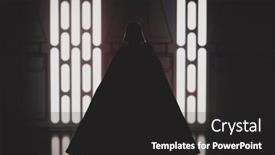  Presentation with red star - Amazing slides having april-8-2021-silhouette backdrop and a dark gray colored foreground