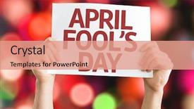  Presentation with food festival valentine day - Presentation theme consisting of april fool's day card background and a coral colored foreground