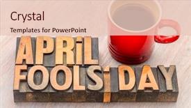  Presentation with food festival valentine day - Theme having april fools' day word abstract background and a lemonade colored foreground