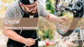  Presentation with apron - Cool new presentation with apron adjusts bike chain backdrop and a coral colored foreground