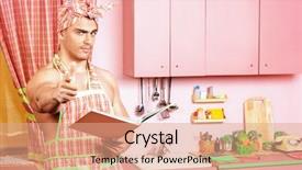  Presentation with apron - Amazing PPT theme having  backdrop and a  colored foreground