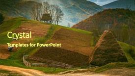  Presentation with transylvania - Cool new theme with apuseni mountains transylvania romania backdrop and a tawny brown colored foreground